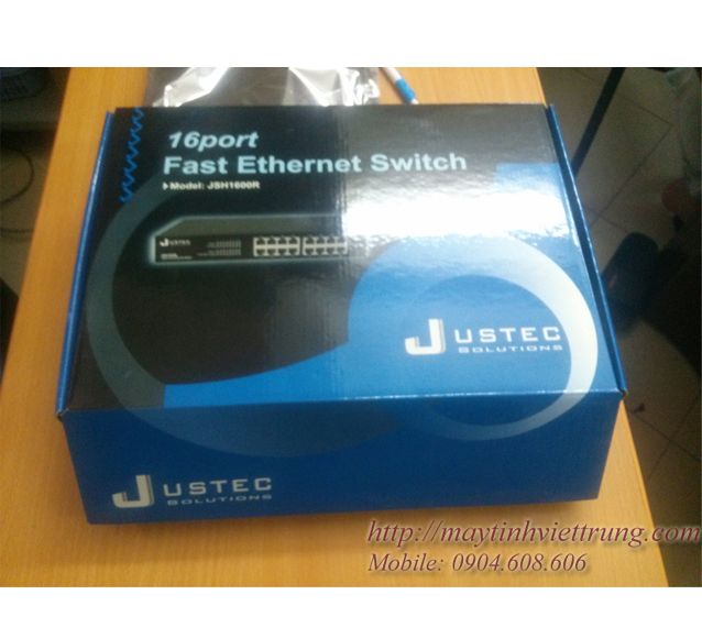 Switch 16 port Justec JSH1600R vỏ sắt